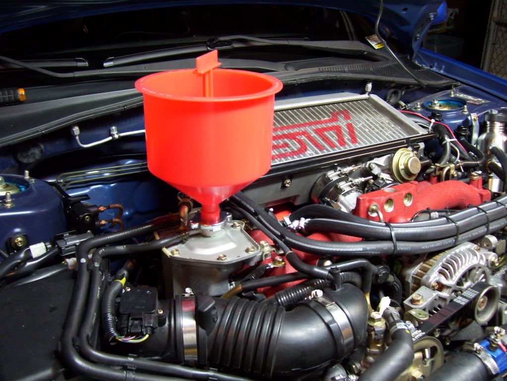 The proper way to burp your coolant system. - Subaru Impreza GC8 & RS